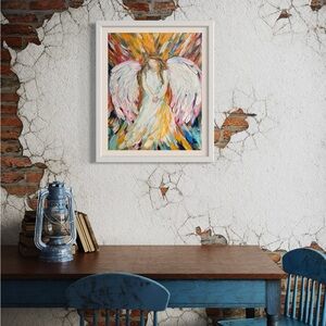 Acrylic angel painting in color